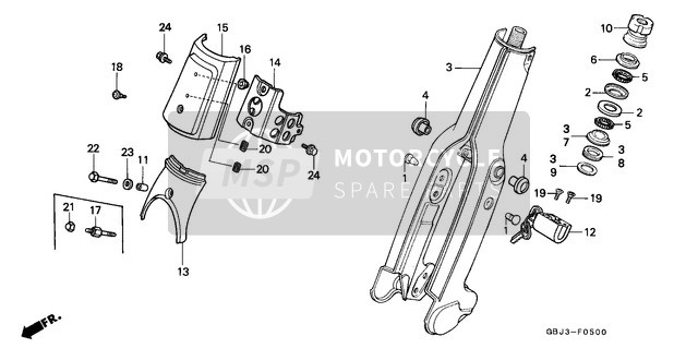 Honda C50SW 1994 Front Fork for a 1994 Honda C50SW